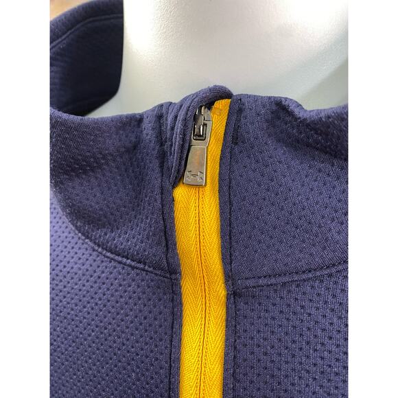 Men's Under Armour Large Navy Quarter-Zip Jacket Pullover EUC Unworn - Picture 7 of 11